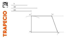 Trapecio Rectángulo dadas sus bases y la altura  Cuadriláteros [upl. by Bromleigh858]