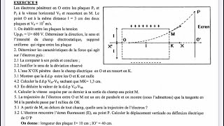 Travail d’une force électrostatique Exercice 1 [upl. by Mattie]