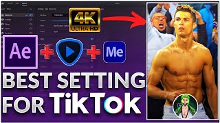 High Quality Settings For Tiktok 2022  After Effects  Topaz  Media Encoder  CC 4k Quality 🔥 [upl. by Elleniad329]