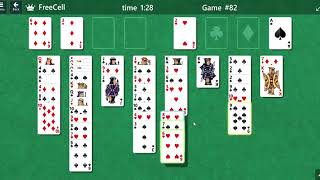 FreeCell Game  82 [upl. by Farika]