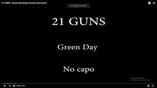 21 GUNS  Green Day HD Karaoke [upl. by Aseyt]