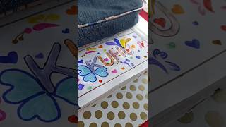 Kuhu name design💕💕 trending name kuhu viral design youtube vlog [upl. by Dulce436]