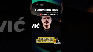 Isak Šabanović Montenegro Eurovision 2025 🇲🇪 ‘Ljeto ljeto ljeto’  Montesong [upl. by Saleem]