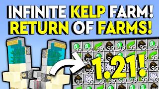 BEST 121 INFINITE KELP FARM Minecraft Bedrock MCPEXboxPS4Nintendo SwitchWindows 10 [upl. by Nrubliw]