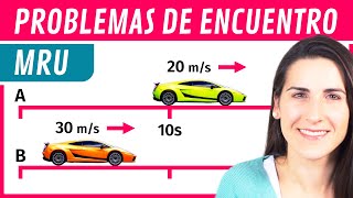 MRU Problema de ALCANCE o PERSECUCIÓN 🚗 🚓 [upl. by Inami]