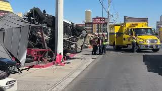 Crash near Spring Mountain Valley View in Las Vegas [upl. by Maiga]