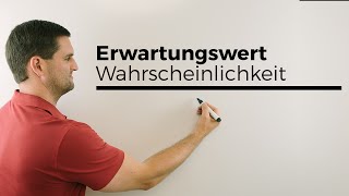 Erwartungswert in der Wahrscheinlichkeit einfache Version Unterstufe  Mathe by Daniel Jung [upl. by Erdrich]