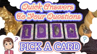 Quick Yes or No Answers ★ Pick A Card Timeless Tarot Reading [upl. by Shornick]