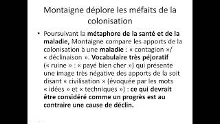 Explication de type bac en 10 minutes sur lextrait des quotCochesquot de Montaigne [upl. by Eemiaj]