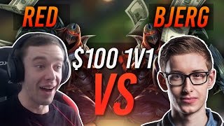 REDMERCY VS BJERGSEN  100 1v1 SHOWDOWN  League of Legends [upl. by Hnim]