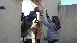 Cloches église de lImmaculée Conception de Bonnefoy Toulouse  31  Volée tournante manuelle [upl. by Christabelle]