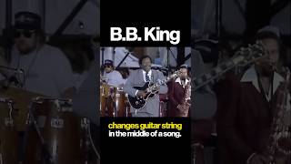 The time BB King changed his own guitar string during a song music guitarist classicrock [upl. by Crescentia]