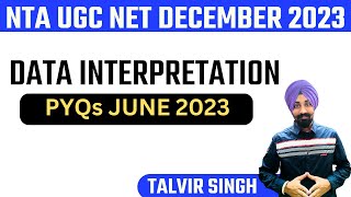 DATA INTERPRETATION II PYQ JUNE 2023 BY TALVIR SINGH [upl. by Pasquale425]