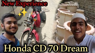 Honda CD 70 Dream first time ride new experience Abuzar Jutt Vlogs [upl. by Inavoig]