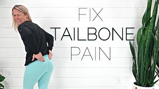 TAILBONE PAIN RELIEF EXERCISES  Fix Tailbone Coccyx Pain Fast [upl. by Ame562]