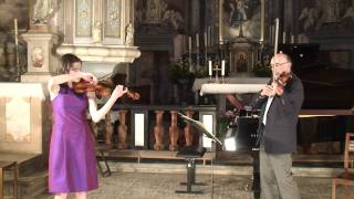 Manca Rupnik and prof Vasilij Meljnikov play H Wieniawski Caprice op 18 no 3 for 2 violins [upl. by Masry]