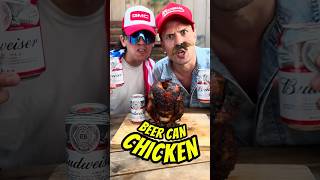 BEER CAN CHICKEN The Juiciest beercanchicken chickenrecipes bbq redneck grill brocettes [upl. by Aisak]