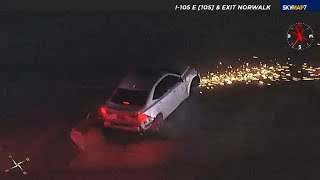 FULL CHASE Authorities chase suspect in stolen vehicle in Los Angeles [upl. by Searcy]