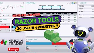 🤖NEW BOT 20 USD IN 4 MINUTES WITH THE BOT RAZOR TOOLS Ver 10 🤑 ONLY FREE ON BINARYTOOLS 😎 [upl. by Byrn]