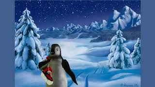 Silvester und Neujahr Glückwunschkarte mit Pinguin [upl. by Neirad]