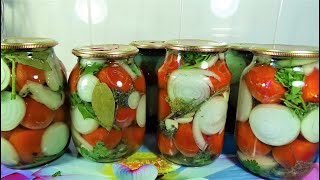 Маринованные Помидоры с луком на Зиму Рецепт очень вкусный [upl. by Hepzi295]