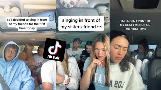 Singing In Front of Friend For the first time Tiktok Compilation [upl. by Lepp]