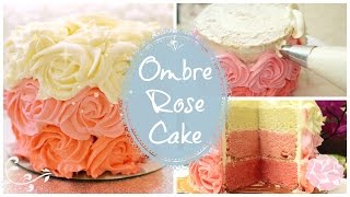 Ombre Rose Cake [upl. by Hartley]