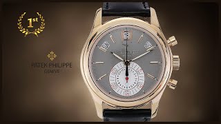 Часы Patek Philippe 5960R календарь хронограф корпус розовое золото Продажа в часовом ломбарде [upl. by Romelle]