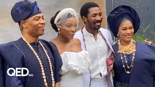 Femi Kuti ex wife Funke Kuti reunite for son Made Kuti’s wedding [upl. by Gerson60]