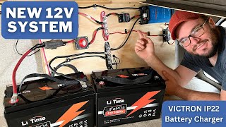 Victron IP 22 Battery Charger and Li Time Lithium Batteries on our 2020 Jayco Jayflight 212QBW [upl. by Regazzi]