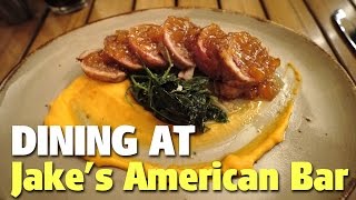 Dining at Jakes American Bar  Royal Pacific Resort [upl. by Aidiruy]