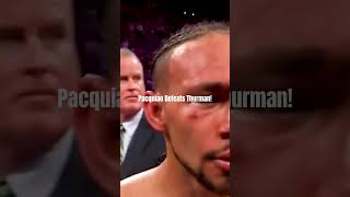 Manny Pacquiao Stuns Undefeated Keith Thurman The Comeback of the Century shorts [upl. by Magdalene]