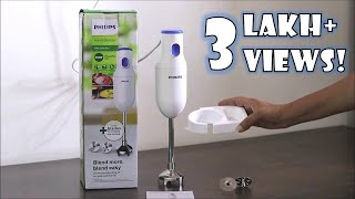 Philips Hand Blender HL1655 Unboxing and Review  Best Hand Blender with Steel Rod in India [upl. by Barcroft]