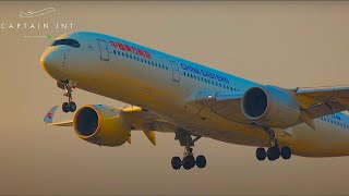 10 minutes of roaring golden arrivals from Shanghai Hongqiao International Airport [upl. by Yeldah]