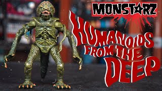 HUMANOIDS FROM THE DEEP  MONSTARZ  375 ACTION FIGURE REVIEW [upl. by Hughett904]