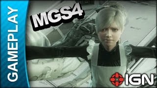 Metal Gear Solid 4  Act 4 Mission Briefing  Gameplay [upl. by Ecenahs191]