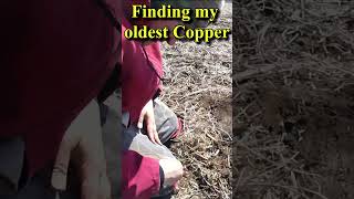 Finding My Oldest Copper Coin Metal Detecting almost by accident oldcoins metaldetecting [upl. by Wyatt877]