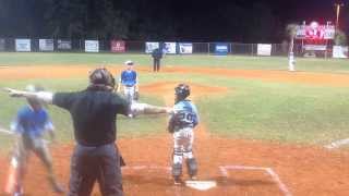 Kid jumps over catcher to steal home [upl. by Ahseyk]