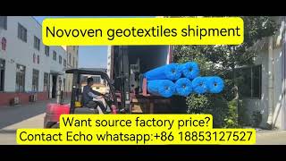 nonwoven geotextile fabric shipping geotextilegeofabricsgeomemrbanehdpe geomemrbane [upl. by Spearman]