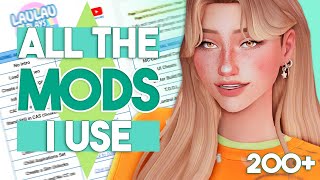 ALL THE MODS I USE IN MY GAME 🎁 200 Mods wLinks [upl. by Alyar290]