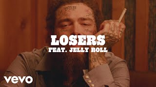 Post Malone  Losers Lyric Video ft Jelly Roll [upl. by Rozella]