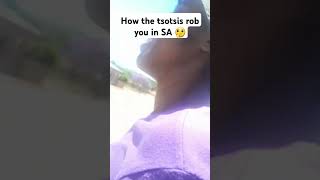 How the Tsotsis rob you in South Africa 🇿🇦 🤔skits commedyvideo commed [upl. by Atekihs705]