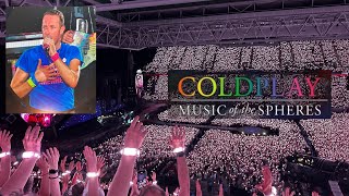 Coldplay  Live in Düsseldorf 4k  Music of the spheres 2024 🧡💙🩷💚💛 [upl. by Willner]