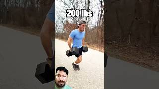 OMG 200KG dumbbell runner sprints run sprinting boxing sprinttraining motivation sprint [upl. by Ijnek]