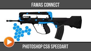 FAMAS Connect  Photoshop Speedart  FullHD  Molten Pixel TV [upl. by Eivi]