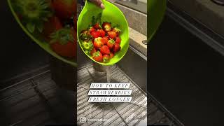 How To Keep Strawberries Fresh Longer [upl. by Ramed]