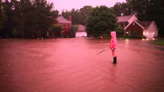 Flooding in the streets of Pickerington Ohio [upl. by Hodge220]