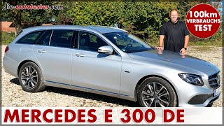 Mercedes E 300 de EKlasse Kombi PlugIn Hybrid 225 kW 306 PS100 km Verbrauch Test Preis Deutsch [upl. by Rehsu578]