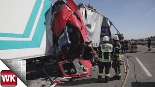 LKW Unfall mit Folgeunfall auf der A3 [upl. by Bernj]