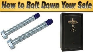 How to Bolt Down Your Safe [upl. by Siriso423]